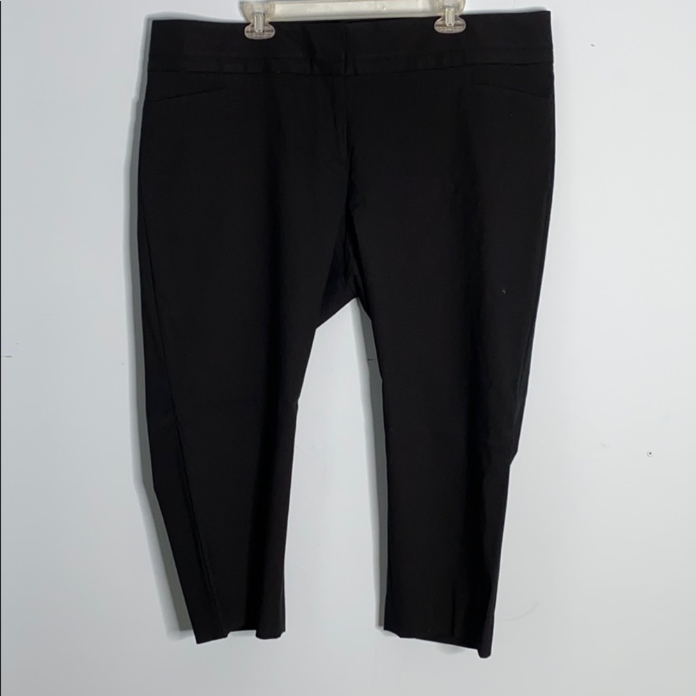 Eloquii cropped black trousers. 20W
